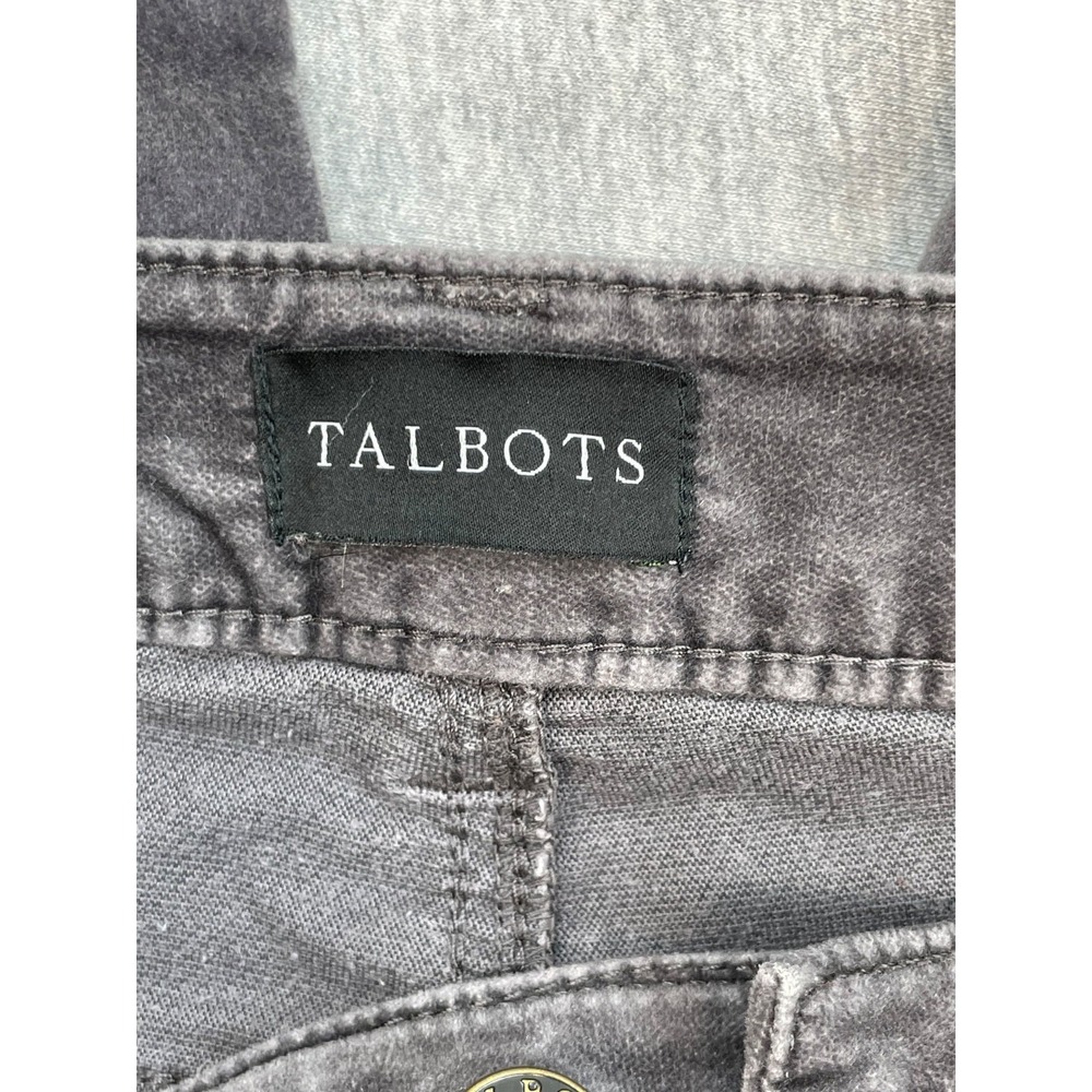 Talbots Pants Womens 10 Purple Cotton Blend High-Rise Velveteen Straight Leg - Picture 3 of 7